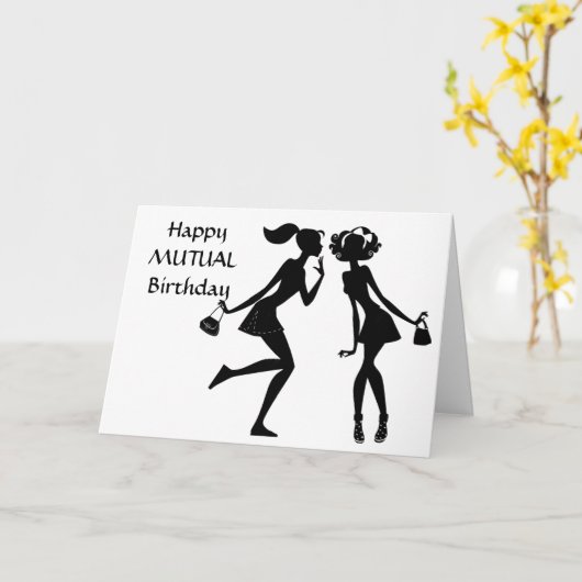 GEFELICITEERD MET JE **GEZAMENLIJKE VERJAARDAG**! KAART (Gele Bloem)