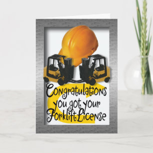 Gefeliciteerd met je heftrucklicentie kaart