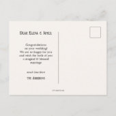 Gefeliciteerd met je huwelijk briefkaart (Achterkant)