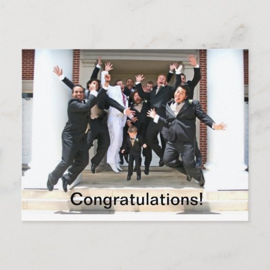 Gefeliciteerd met je huwelijk briefkaart (Voorkant)