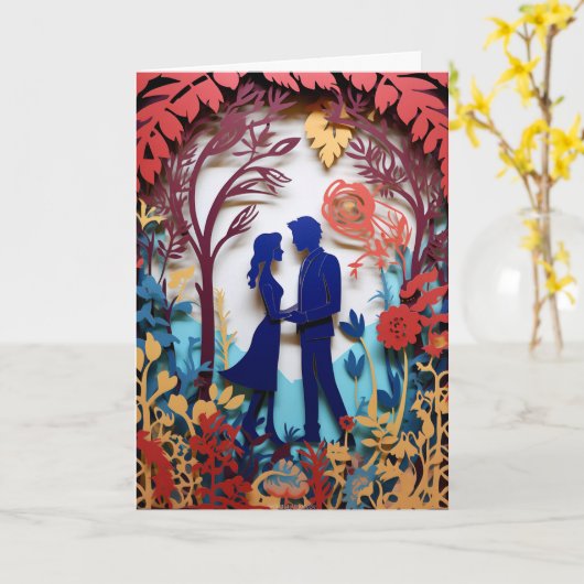 Gefeliciteerd met je huwelijk kaart (Gele Bloem)