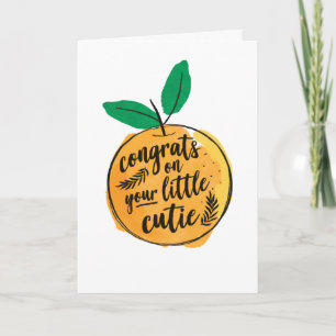Gefeliciteerd met je kleine Baby shower-kaart Kaart