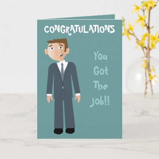 Gefeliciteerd met je Man Kaart (Gele Bloem)