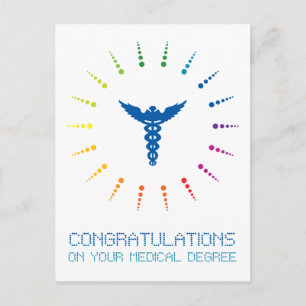 Gefeliciteerd met je medische opleiding: Rainbow Briefkaart