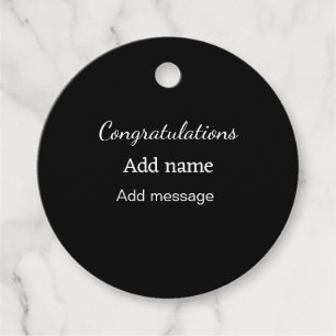 Gefeliciteerd met je naambericht eenvoudig afstude bedankjes labels