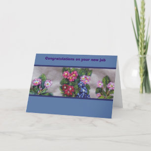 Gefeliciteerd met je nieuwe baan kaart