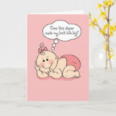 Gefeliciteerd met je nieuwe baby Diva Kaart (Gele Bloem)