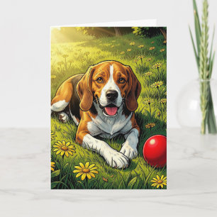 Gefeliciteerd met je nieuwe beagle Cute Puppy Ge Kaart