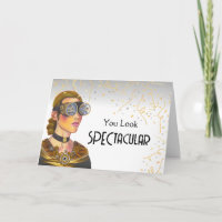 Gefeliciteerd met je nieuwe bril Steampunk-dame
