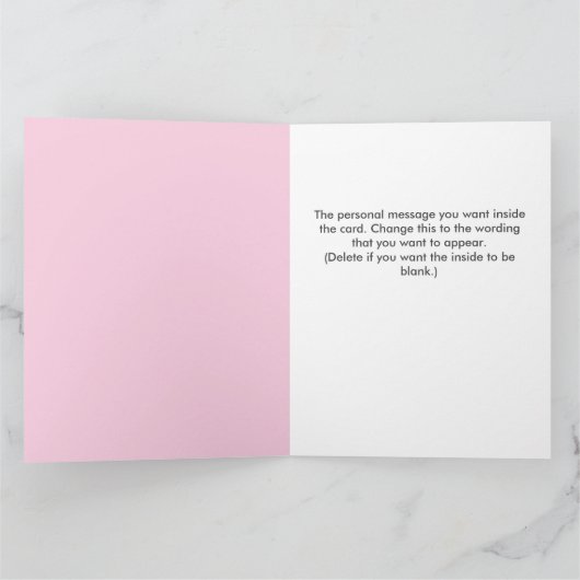 Gefeliciteerd met je nieuwe dochter kaart (Binnen)