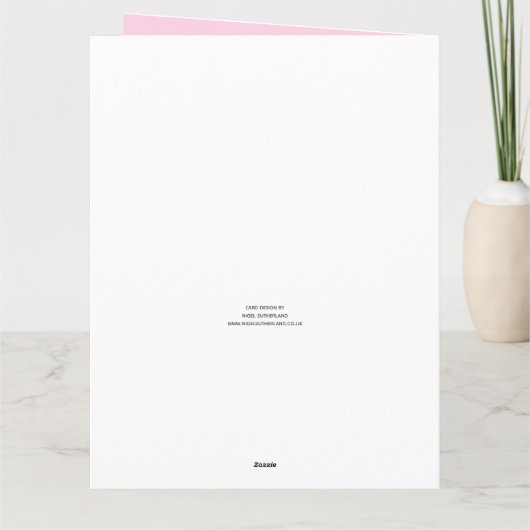 Gefeliciteerd met je nieuwe dochter kaart (Achterkant)