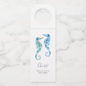 Gefeliciteerd met je nieuwe Home Blue Seahorse Win Flessenhanger (Voorkant)