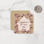 Gefeliciteerd met je nieuwe Home Note-kaart: Notitiekaartje (Voorkant / Achterkant in situ)