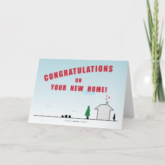 gefeliciteerd met je nieuwe huis kaart