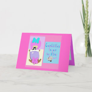 Gefeliciteerd met je nieuwe kitten, Roze Kaart