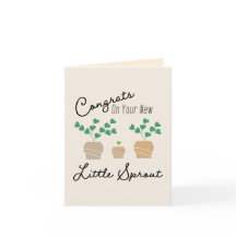 Gefeliciteerd met je nieuwe kleine spruit baby