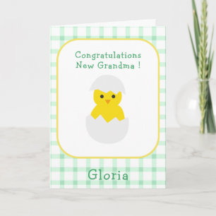 Gefeliciteerd met je nieuwe oma Kleine Kuiken Gesl Kaart