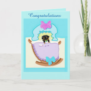 Gefeliciteerd met je nieuwe puppy kaart