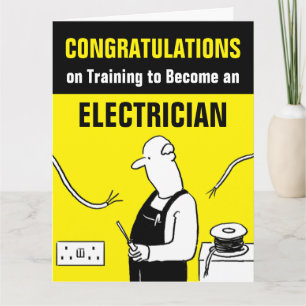 Gefeliciteerd met je opleiding tot elektricien kaart