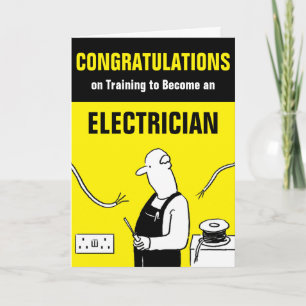 Gefeliciteerd met je opleiding tot elektricien kaart