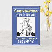 Gefeliciteerd met je opleiding tot paramedicus kaart (Gele Bloem)