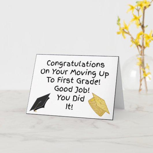 Gefeliciteerd met je overstap naar het Afstuderen  Kaart (Gele Bloem)