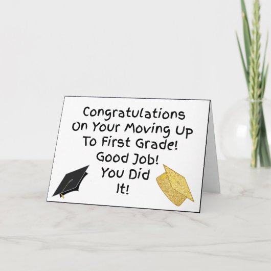 Gefeliciteerd met je overstap naar het Afstuderen  Kaart (Voorkant)