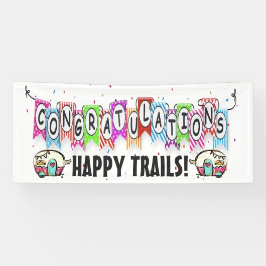 Gefeliciteerd met je pensioen - Wedding Banner (Horizontaal)