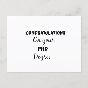 Gefeliciteerd met je PhD-titel Briefkaart