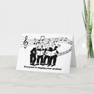 Gefeliciteerd met je promotie, je lof zingen kaart
