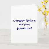 Gefeliciteerd met je promotie! kaart (Gele Bloem)