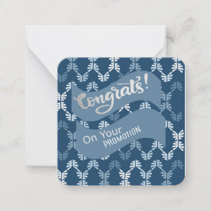 Gefeliciteerd met je promotie kaart notitiekaartje