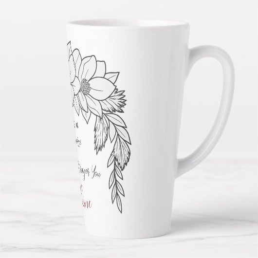 Gefeliciteerd met je scheiding Sterke koffie liefh Latte Mok (Rechts)