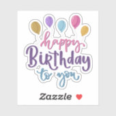 Gefeliciteerd met je sticker (Vel)