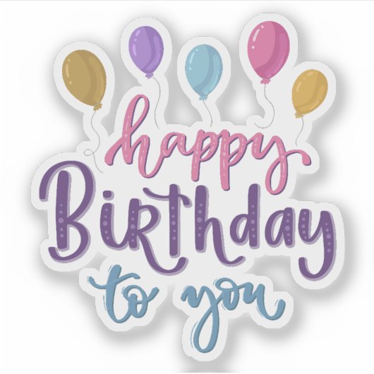 Gefeliciteerd met je sticker (Voorkant)