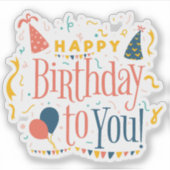 Gefeliciteerd met je sticker (Voorkant)