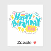 Gefeliciteerd met je sticker (Vel)
