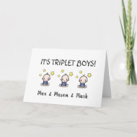 Gefeliciteerd met je Triplet Boys, Custom