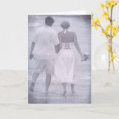 Gefeliciteerd met je trouwdag Grunge Kaart (Gele Bloem)