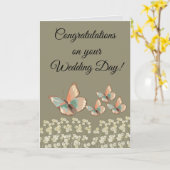 Gefeliciteerd met je trouwdag kaart (Gele Bloem)