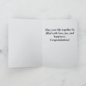 Gefeliciteerd met je trouwdag kaart (Binnen)