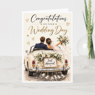 Gefeliciteerd met je trouwdag kaart