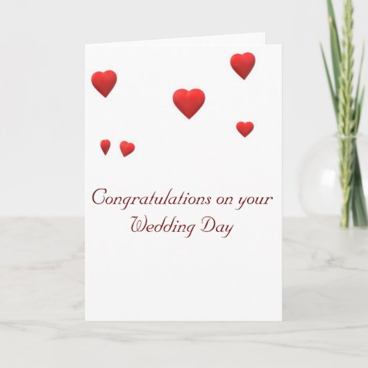 Gefeliciteerd met je trouwdag kaart (Voorkant)