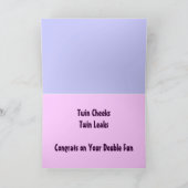 Gefeliciteerd met je Twins kaart (Binnen)