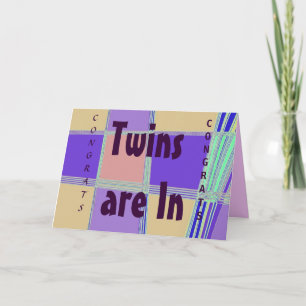 Gefeliciteerd met je Twins-kaart Kaart