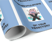 Gefeliciteerd met je vasectomie cadeaupapier (Rol Hoek)