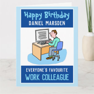 Gefeliciteerd met je verjaardag aan een collega kaart