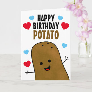 Gefeliciteerd met je verjaardag Aardappel  Kaart