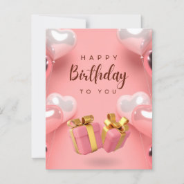 Gefeliciteerd met je verjaardag briefkaart