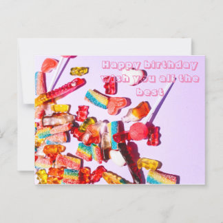 Gefeliciteerd met je verjaardag briefkaart